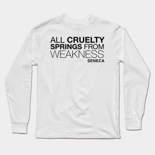 Stoic: Seneca Quotes Long Sleeve T-Shirt